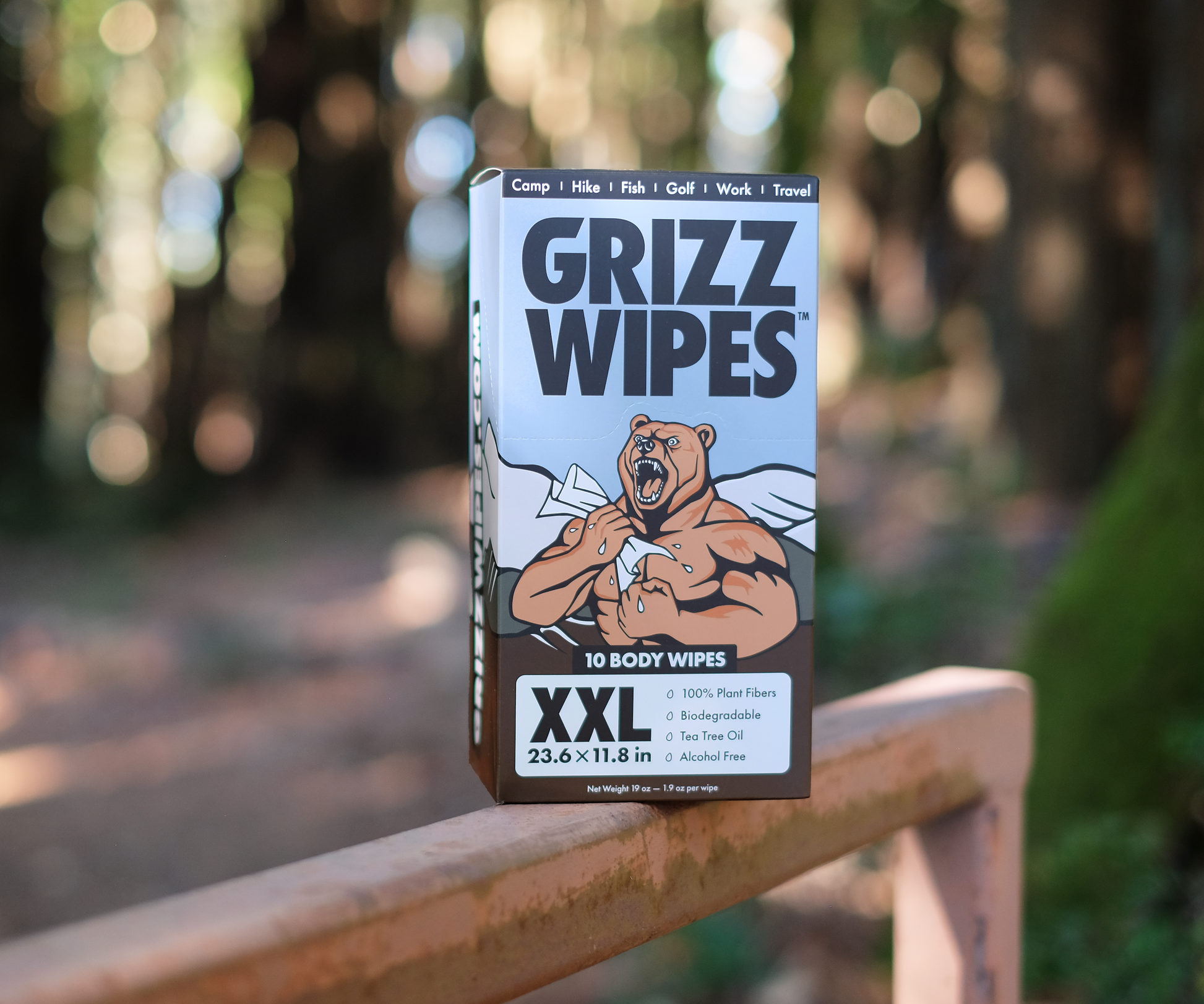 Grizz Wipes 10ct Box
